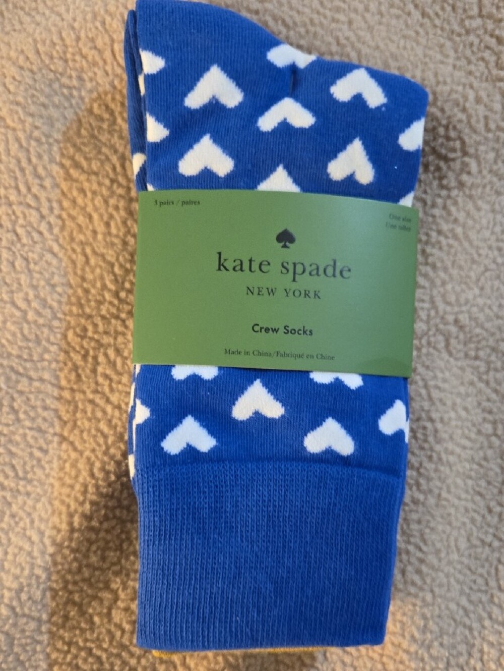 Kate Spade Crew Socks - 3 Pair - Picture 2 of 3